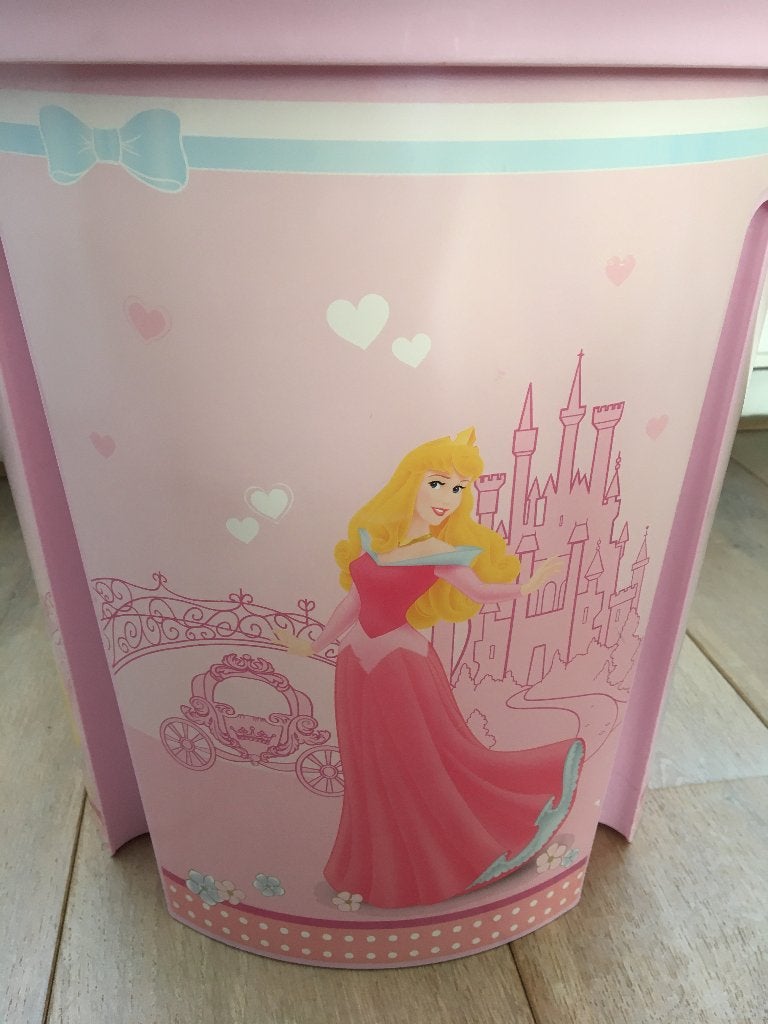 Disney Princess opbergton van Curver | lichtroze, Ophalen of Verzenden, Overige figuren, Gebruikt, Overige typen