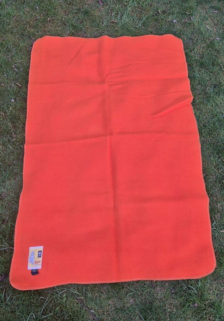 Zaalberg oranje zuiver scheerwol wollen deken, Ophalen of Verzenden, Zo goed als nieuw