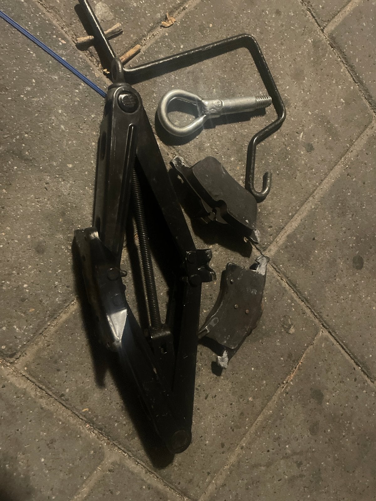 Autokrik, remblokken en sleephaak, Ophalen of Verzenden, Gebruikt, Mechanisch, Schaarkrik