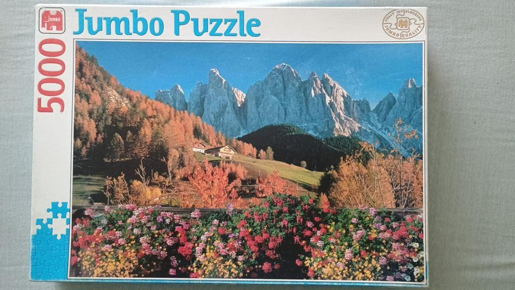 Puzzel 5000 stukjes jumbo landschap, Ophalen of Verzenden, Meer dan 1500 stukjes, Zo goed als nieuw, Legpuzzel