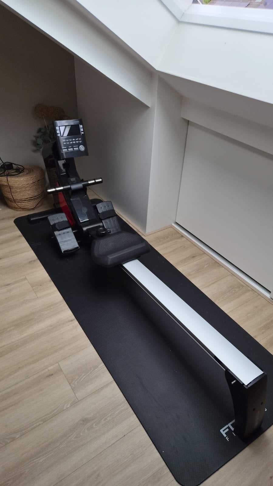Focus Fitness Row 3 Roeitrainer met beschermmat, Ophalen, Armen, Zo goed als nieuw, Metaal