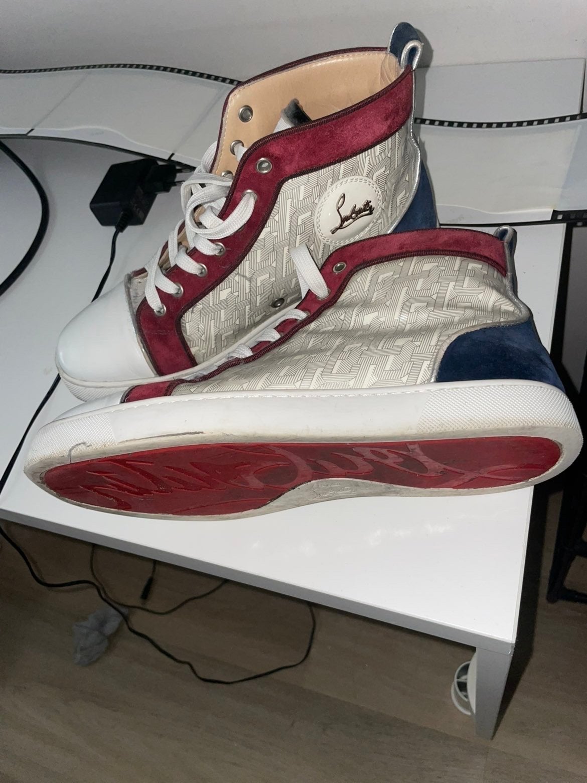Christian Louboutin sneakers, maat 42, Kleding | Heren, Schoenen, Ophalen of Verzenden, Gedragen, Overige kleuren, Sneakers of Gympen