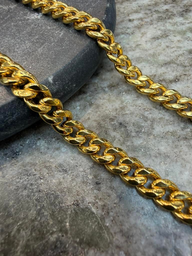 21k cubaan ketting, Ophalen of Verzenden, Nieuw, Overige materialen
