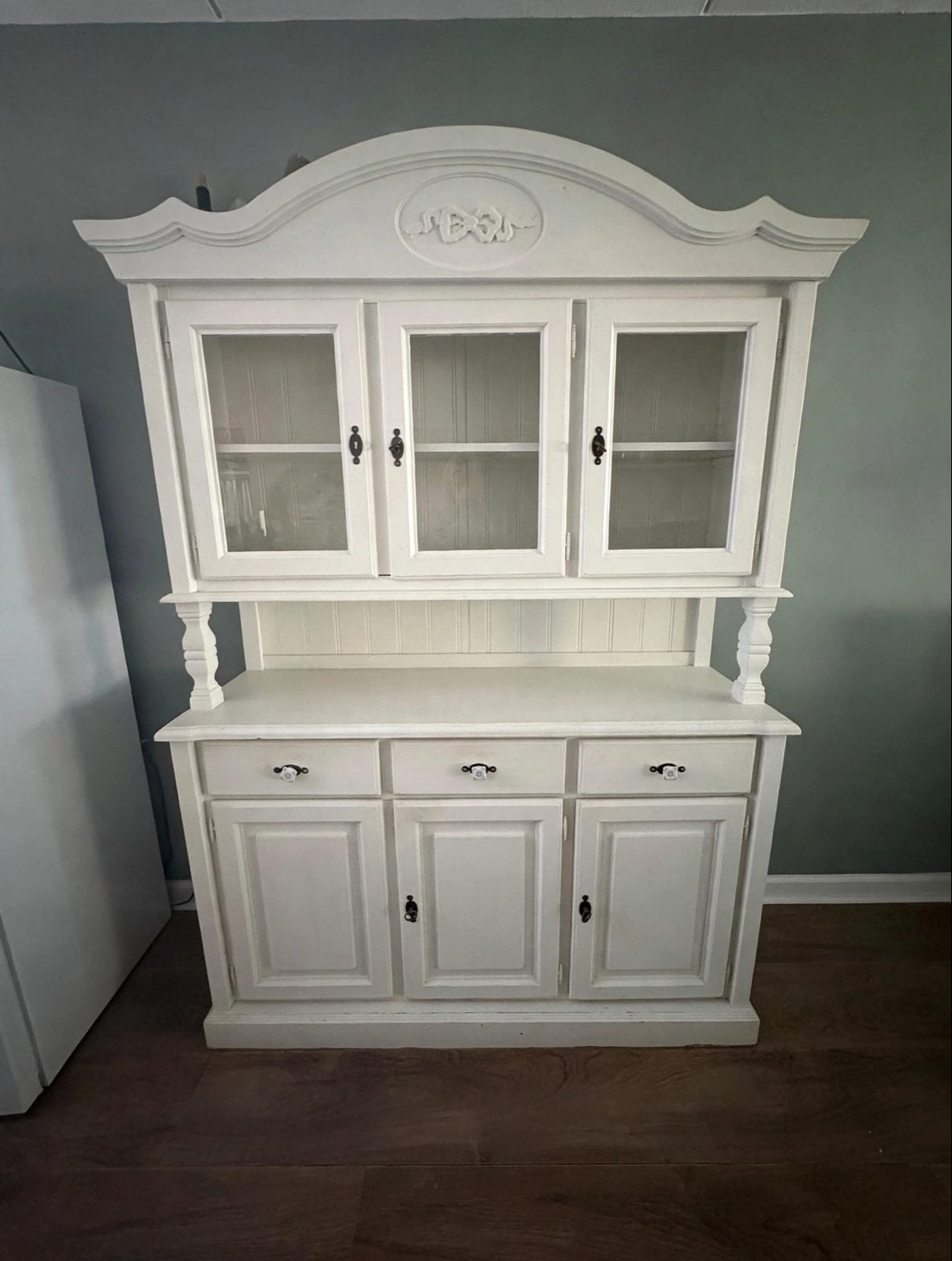Landelijk Buffetkast - Crème Wit - 150x215x48 cm, Huis en Inrichting, Ophalen, Gebruikt, 200 cm of meer, 150 tot 200 cm