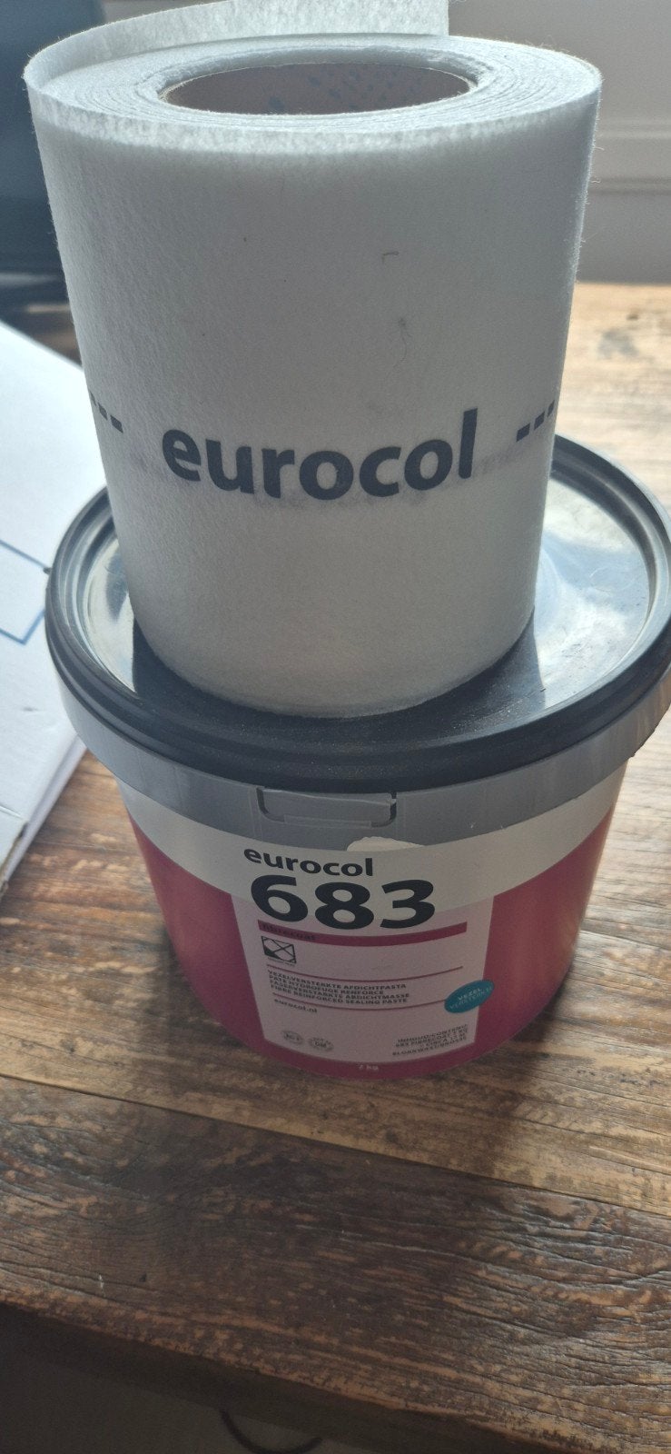 Eurocol 683 Wandlijm - emmer + kimband, Ophalen, Wit