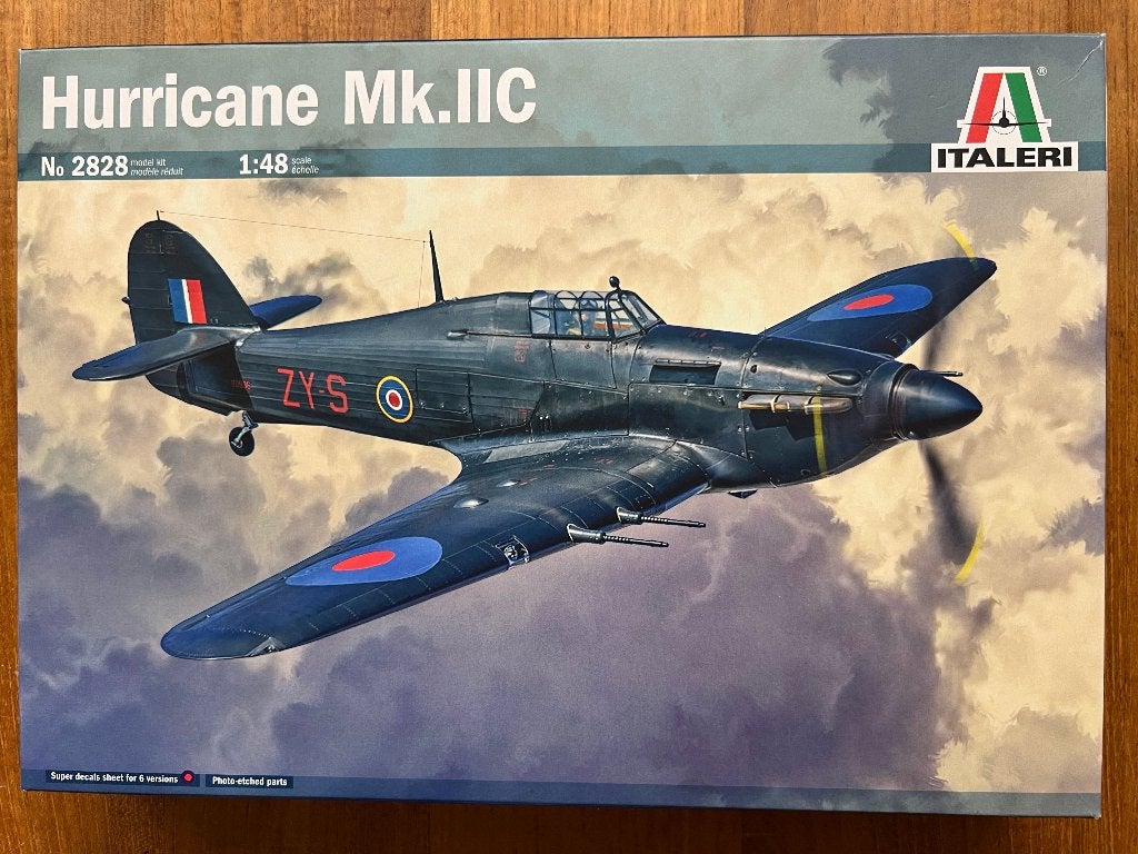 Italeri Hurricane Mk.IIC 1:48 bouwpakket - 2828, Italeri, Nieuw, Ophalen of Verzenden, Groter dan 1:72