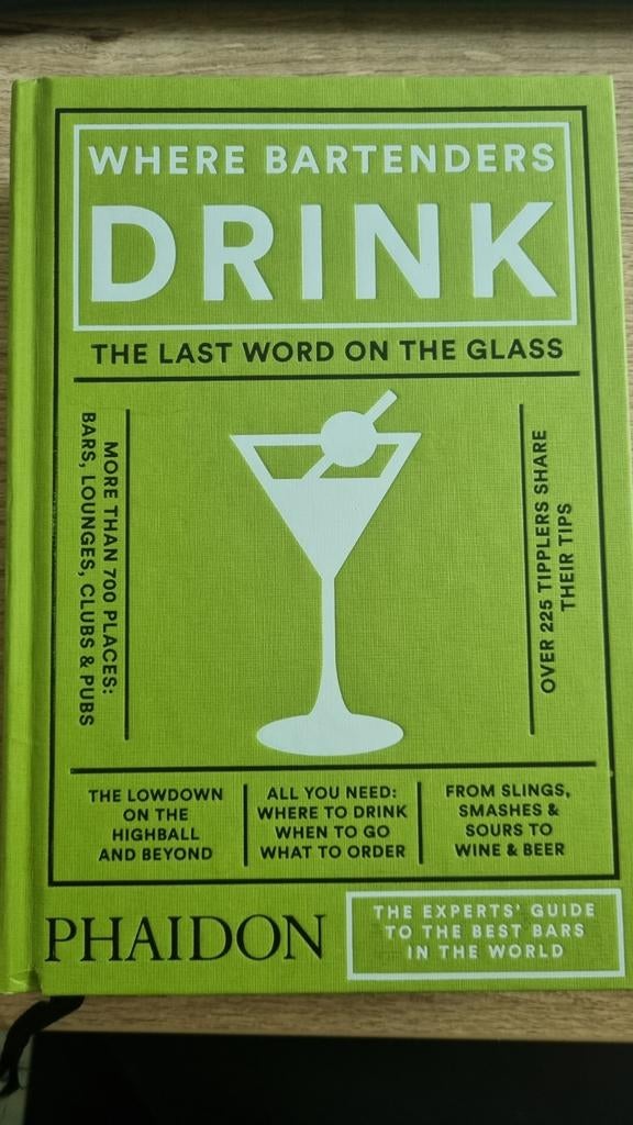 Where Bartenders Drink - Phaidon (Engels), Ophalen of Verzenden, Nieuw, Phaidon, Wereld overig