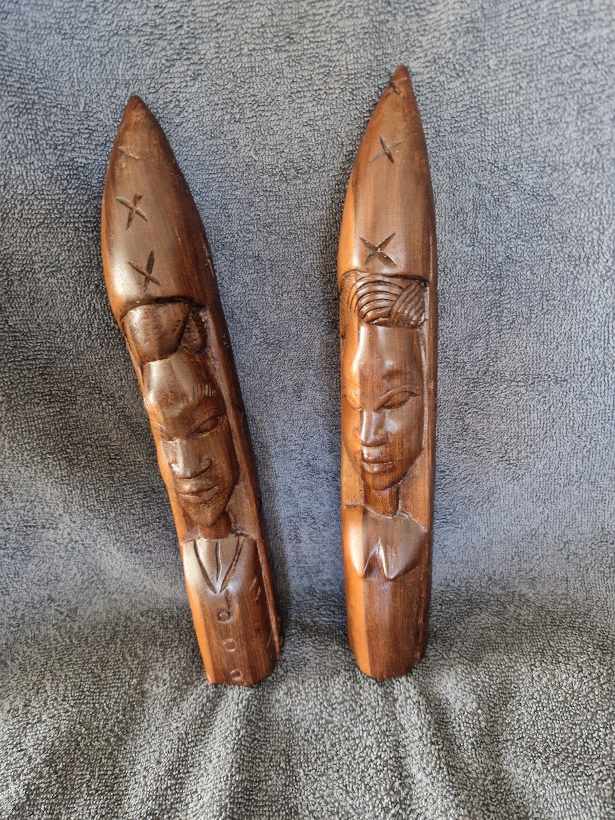 Afrikaanse Kunst, Hout, Afrika, Ophalen of Verzenden, 32 cm