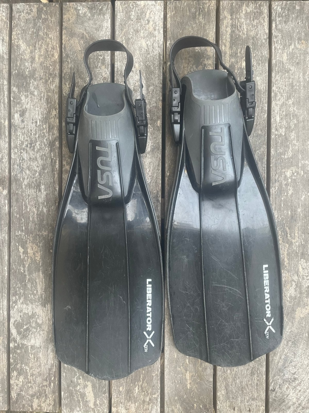 TUSA Liberator X-TEN Duikvliezen - Maat S - zwart/black, Ophalen of Verzenden, Gebruikt, Zwem- of Duikvliezen