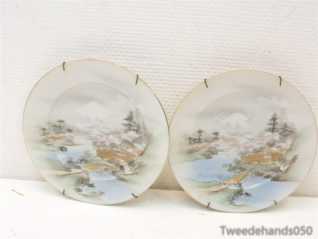 5 Chinese wandbordjes 90461, Antiek en Kunst, Ophalen of Verzenden