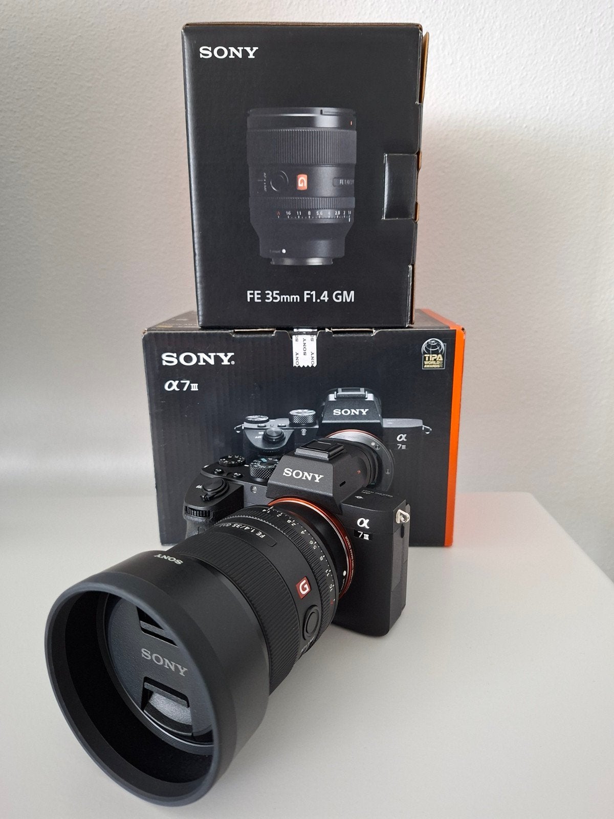 Sony A7 III Body + Sony 35mm GM Lens, Ophalen, Zo goed als nieuw, Sony, Geen optische zoom