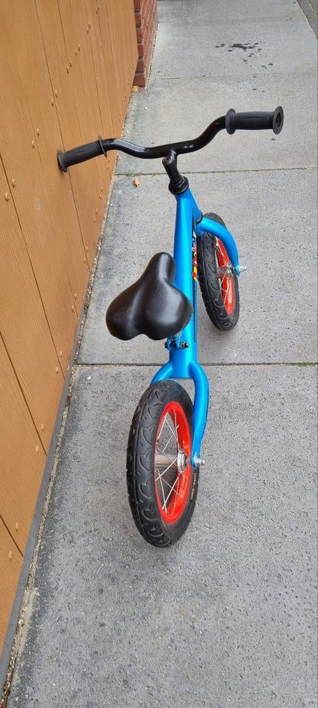 Loekie kinderloopfiets 12,5" blauw, Ophalen, Gebruikt, Minder dan 16 inch, Loekie