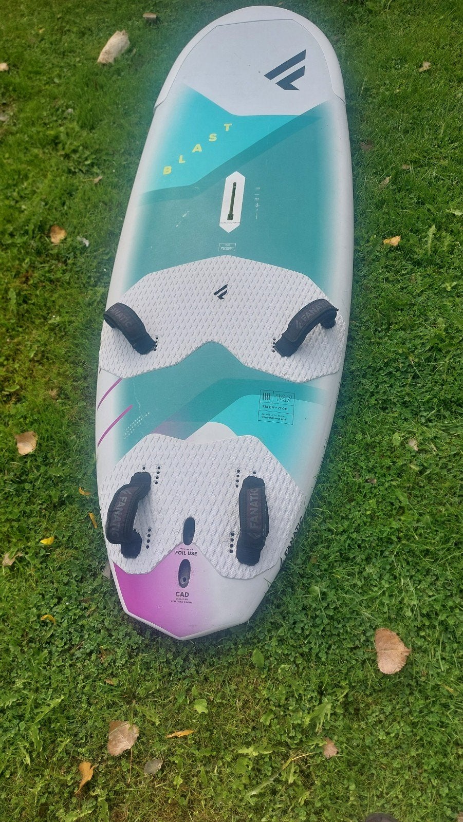 Duotone Fanatic Blast 147 Windsurfboard met vin, Watersport en Boten, Windsurfen, Ophalen, Minder dan 250 cm, Fanatic, Zo goed als nieuw