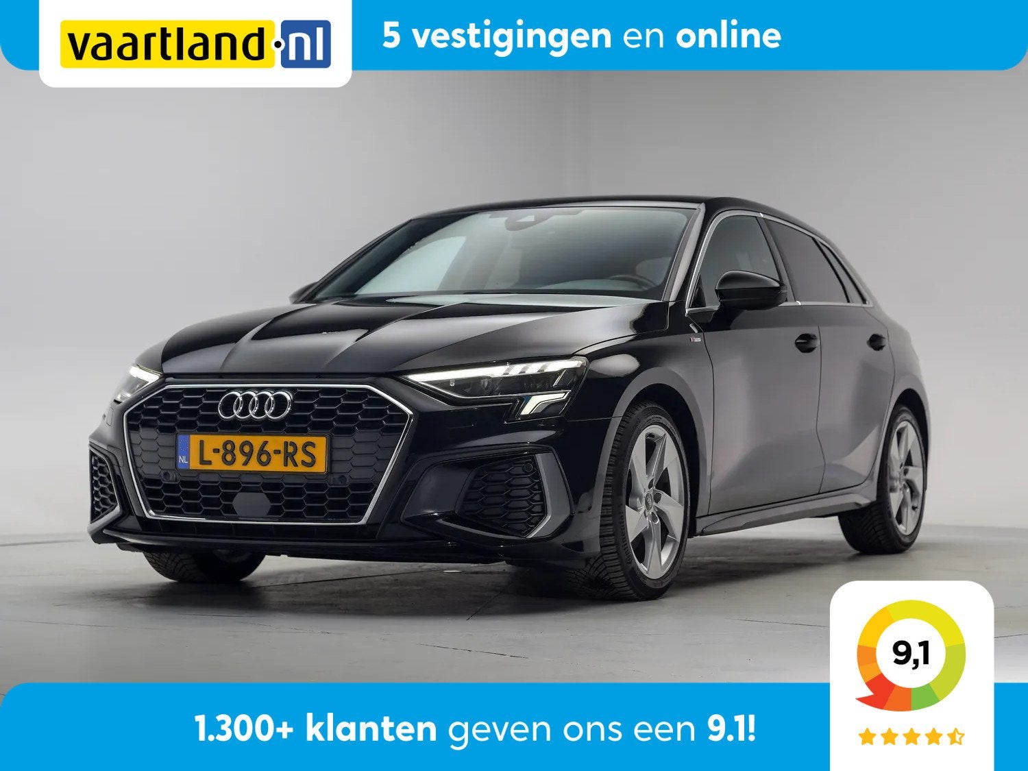 Audi A3 Sportback 30 TFSI S Edition Aut. [ LED Virtual Navi, Automaat, Gebruikt, Bedrijf, 3 cilinders