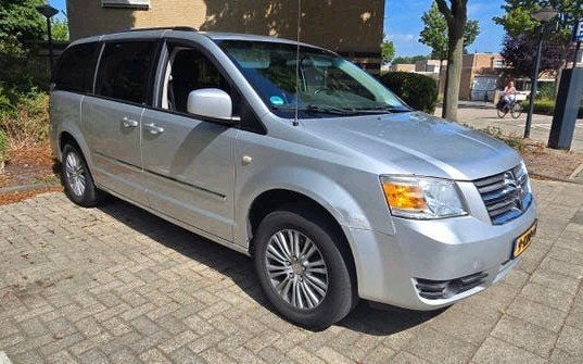 Dodge grand caravan 3.8 2009 Grijs Stow 'n Go, Ophalen, Stationwagon, 3800 cc, Zilver of Grijs