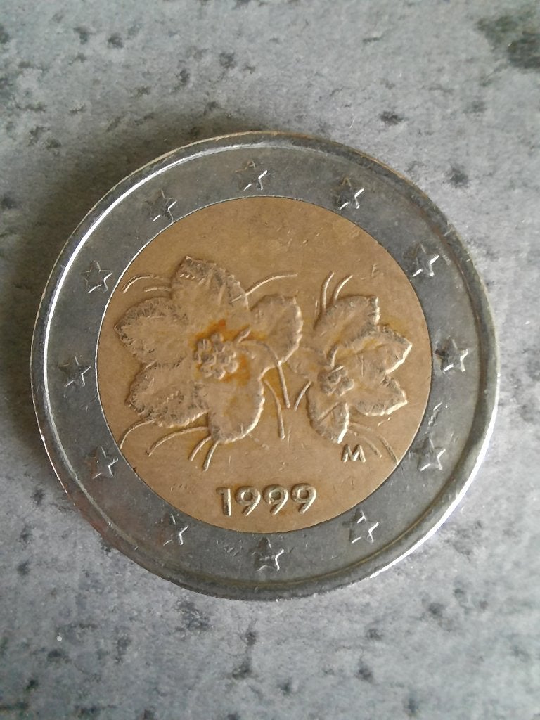 Munt 2 Euro - Finland 1999 - Bloemen, Postzegels en Munten, Ophalen of Verzenden, Finland, 2 euro, Losse munt