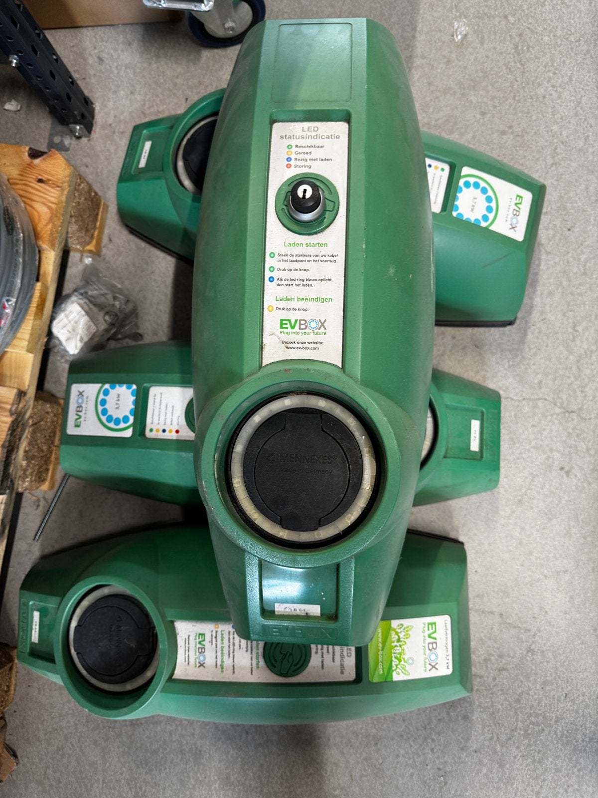 6x EV box 1 fase laadpaal 3,7 kW, Ophalen, Gebruikt, Laadpaal