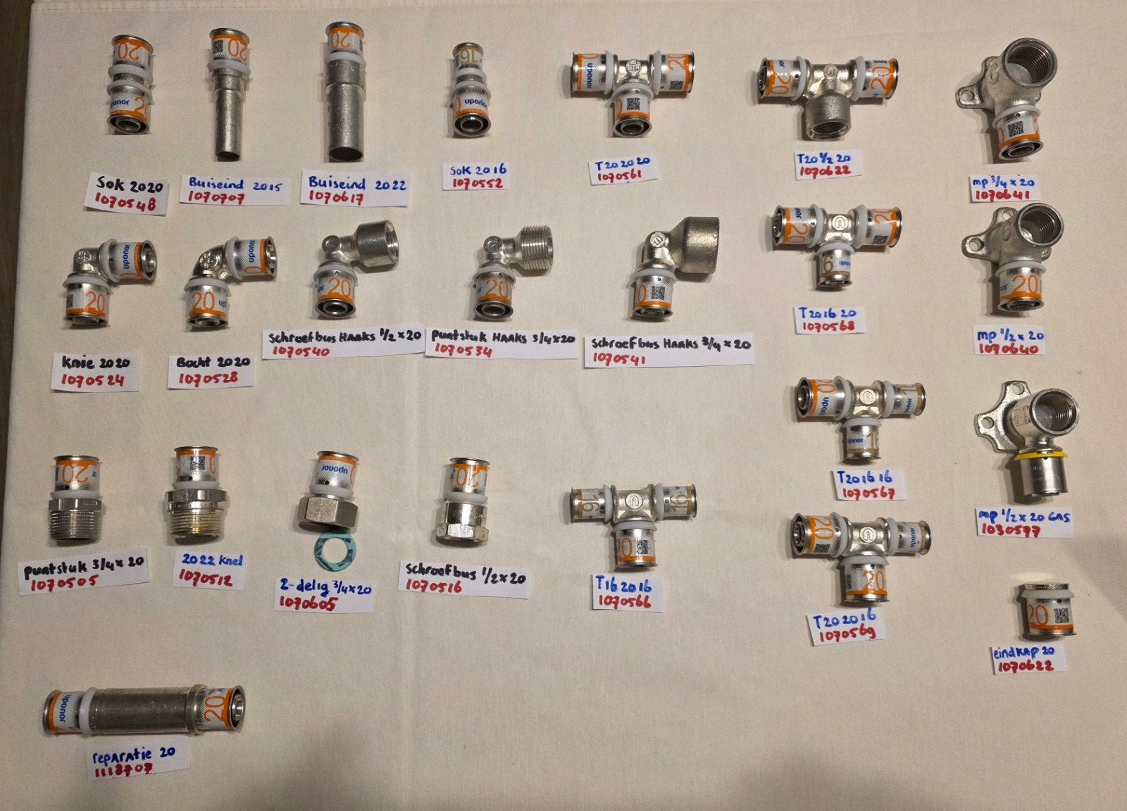 Uponor 20 koppeling meerdere beschikbaar, Overige typen, Nieuw, Ophalen of Verzenden, Minder dan 50 mm