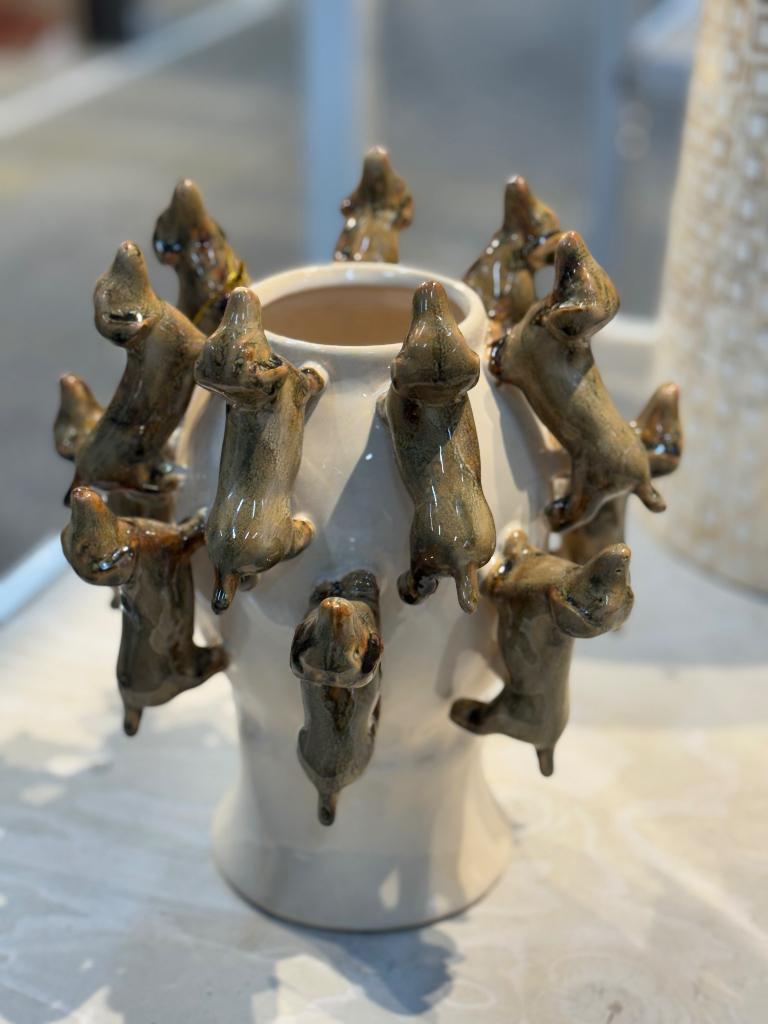 Speciale vazen met vogels, schildpadden en teckels, Ophalen of Verzenden, Nieuw, Overige kleuren