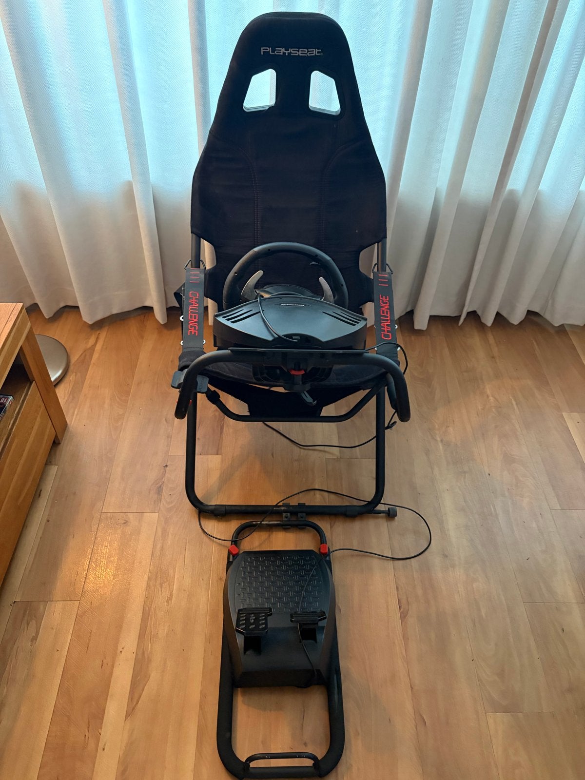 Playseat Challenge met Thrustmaster T80 Ferrari racestuur, Ophalen, Racestoel, Gebruikt, Force feedback
