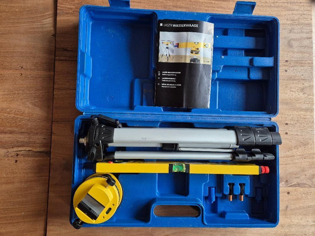 Powerfix Laser Waterpas, Doe-het-zelf en Verbouw, Meetapparatuur, Ophalen of Verzenden, Zo goed als nieuw, Overige meters