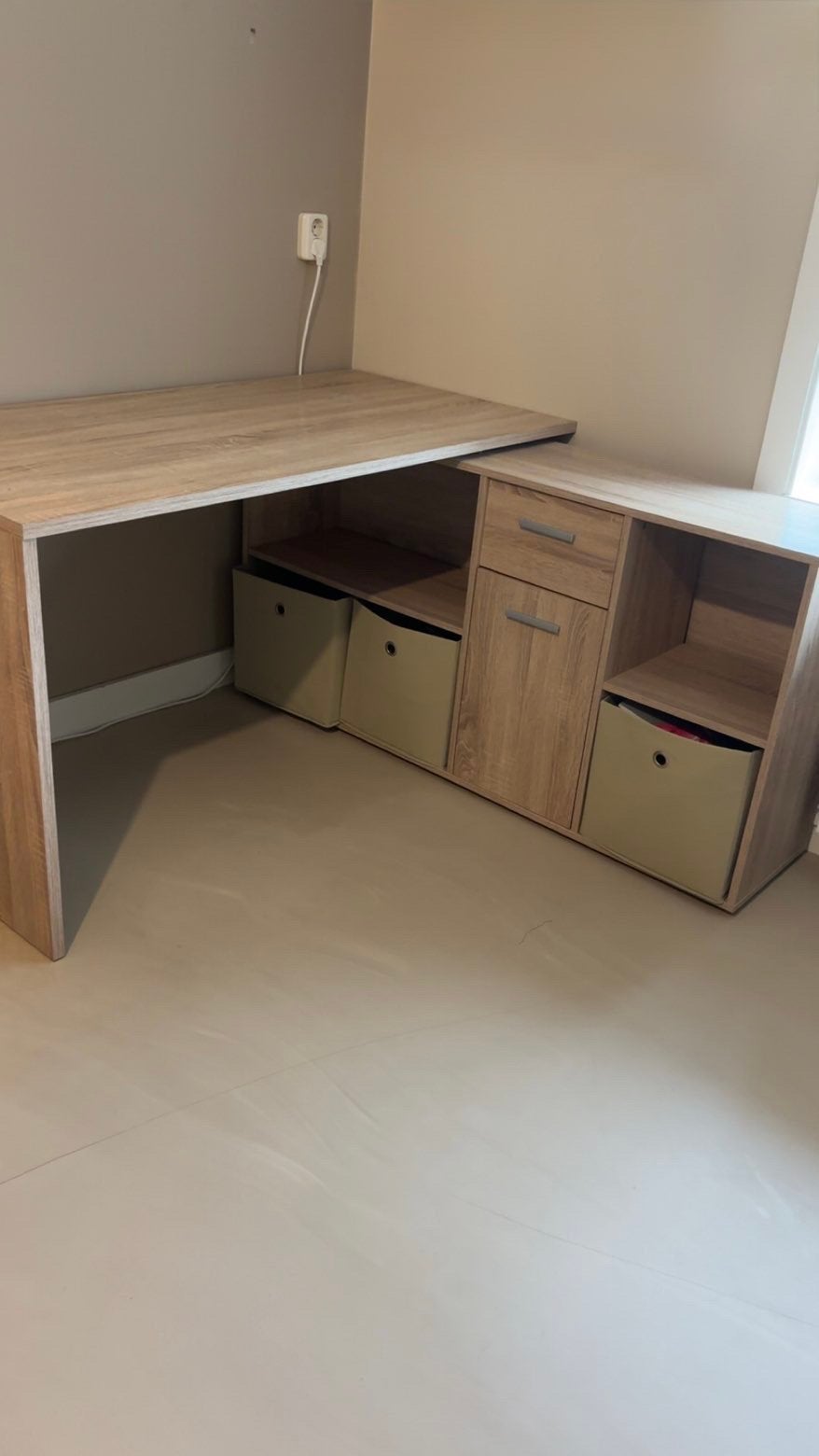 Bureau, Ophalen, Demontabel, 135 cm, Hout