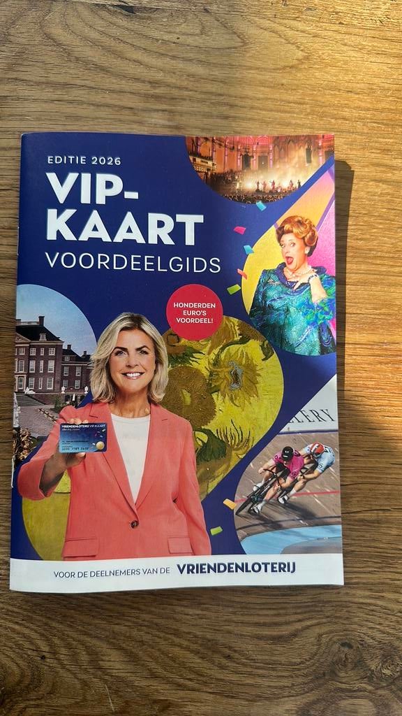 Vip kaart voordeelgids Vriendenloterij, Eén persoon
