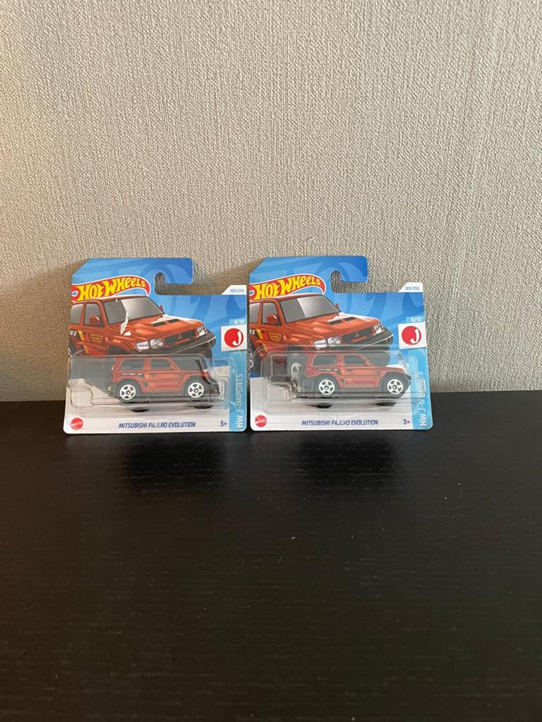 2x hotwheels mitsubischi pajero, Ophalen of Verzenden, Zo goed als nieuw