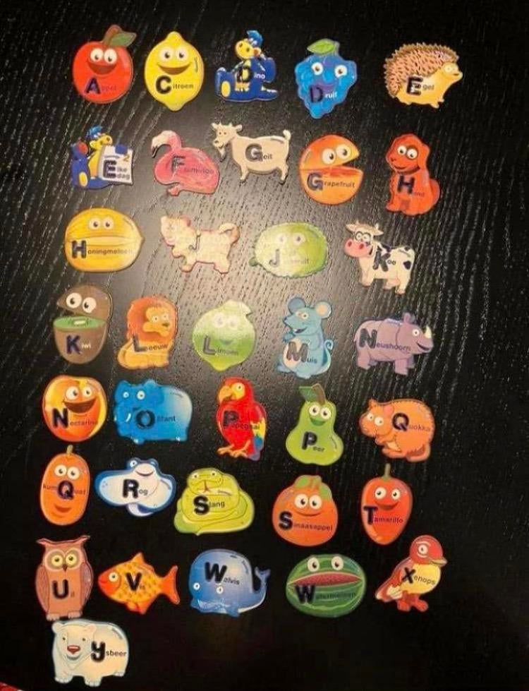 Spelenderwijs het ABC leren (magnetisch), Ophalen of Verzenden, Zo goed als nieuw, Taal en Lezen