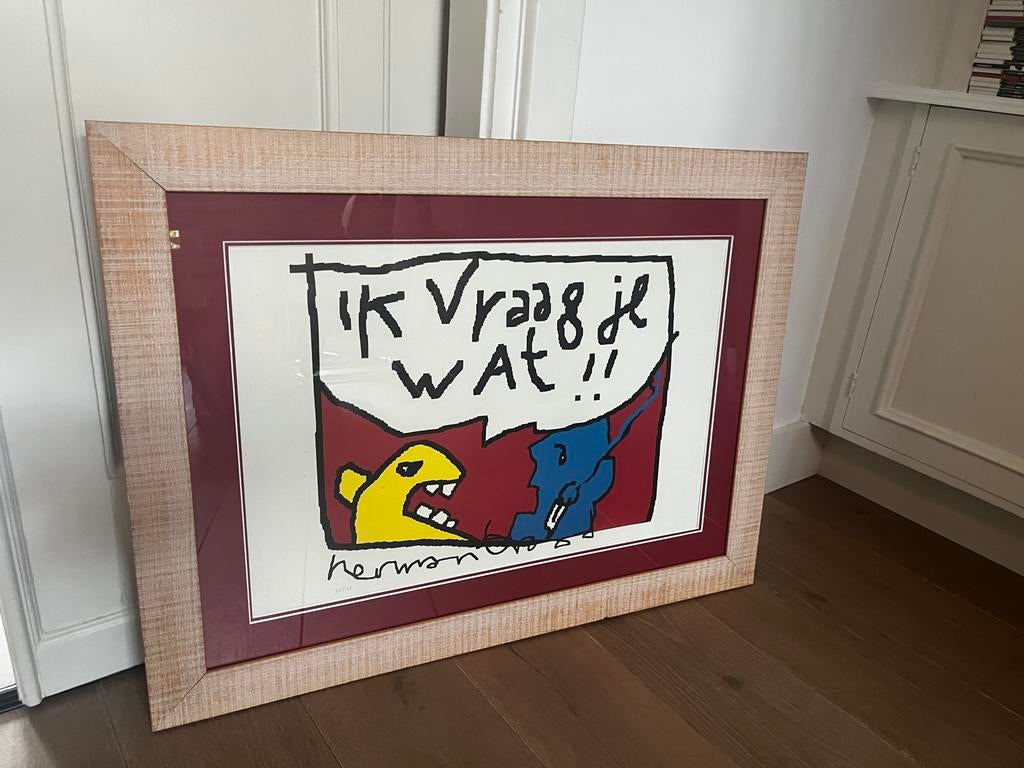 Herman Brood Zeefdruk "Ik vraag je wat" 72/156, Antiek en Kunst, Ophalen