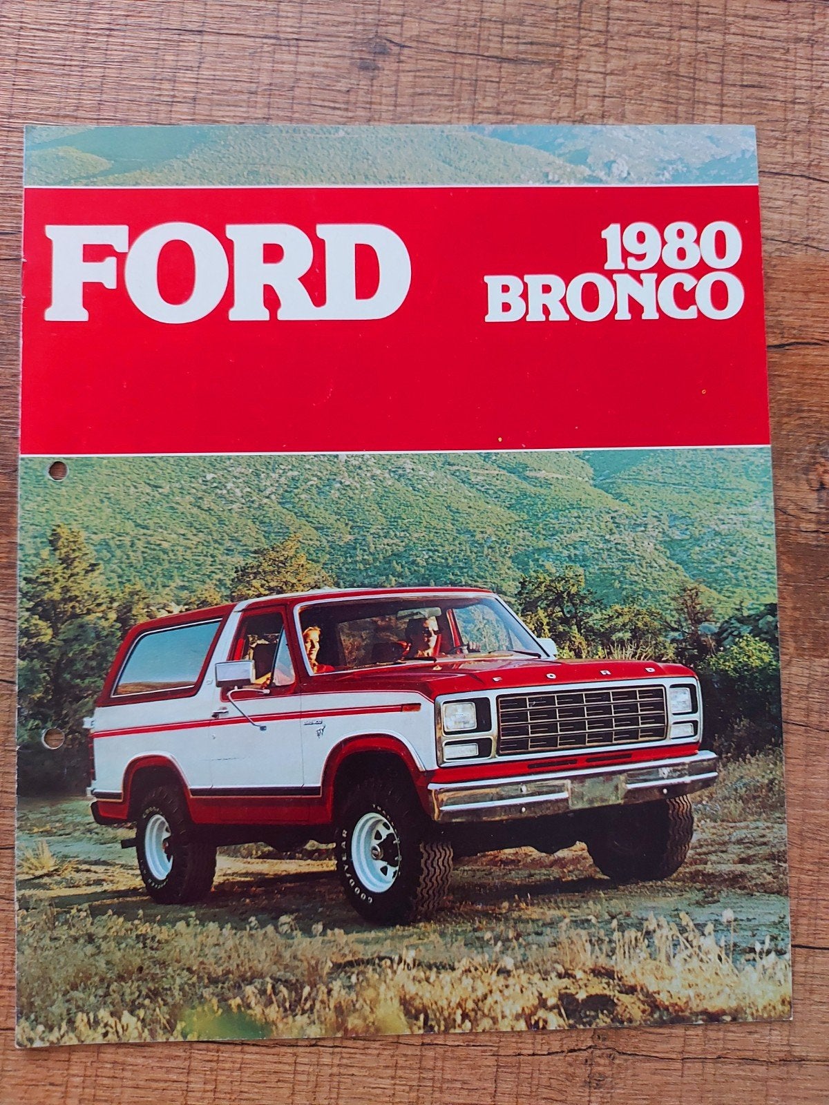 1980 USA Ford Bronco jeep folder, Ophalen of Verzenden, Zo goed als nieuw, Ford