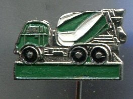 naamloze betoncentrale vrachtwagen speldje ( D_250), Ophalen of Verzenden, Zo goed als nieuw, Transport, Speldje of Pin