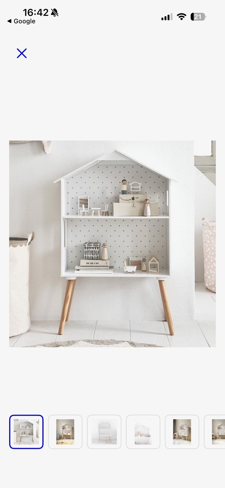 Petite Amelie poppenhuis/boekenrek, Ophalen, Gebruikt, Petite Amélie, Wit