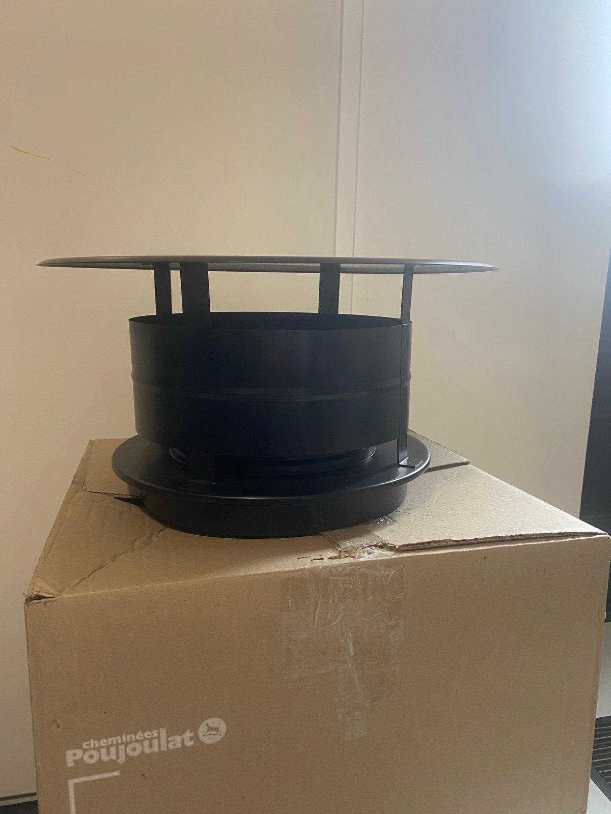 Poujoulat Schoorsteenkap CAOI 200 TZ Zwart Mat, Ophalen, Minder dan 30 cm, Kachel, Minder dan 60 cm