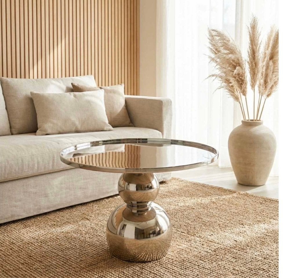 NIEUW Rivièra Maison Élysée Side Table / koffie Table 60 cm, 50 tot 100 cm, Riviera maison, Rond, Nieuw