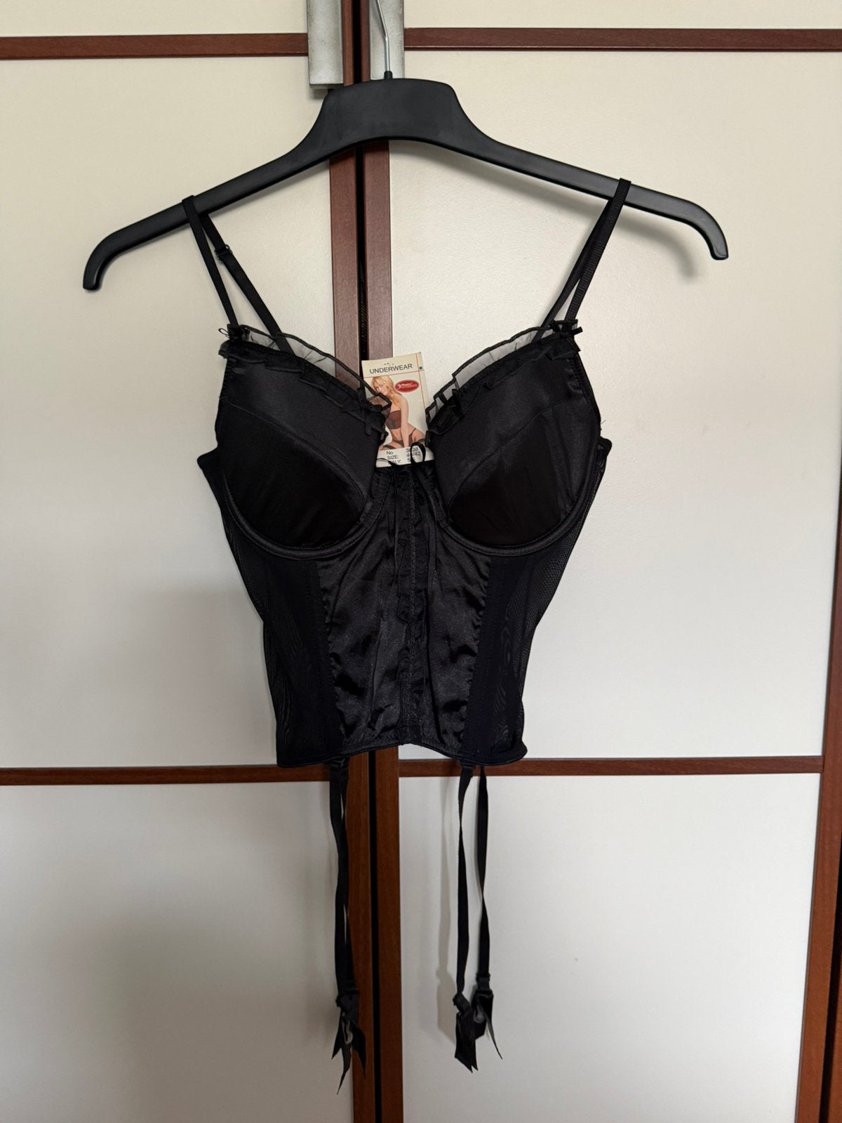 Twee korsetjes met jarretel 1 zwart en 1 zwart met grijs, Kleding | Dames, Verzenden, Zwart, Body of Korset