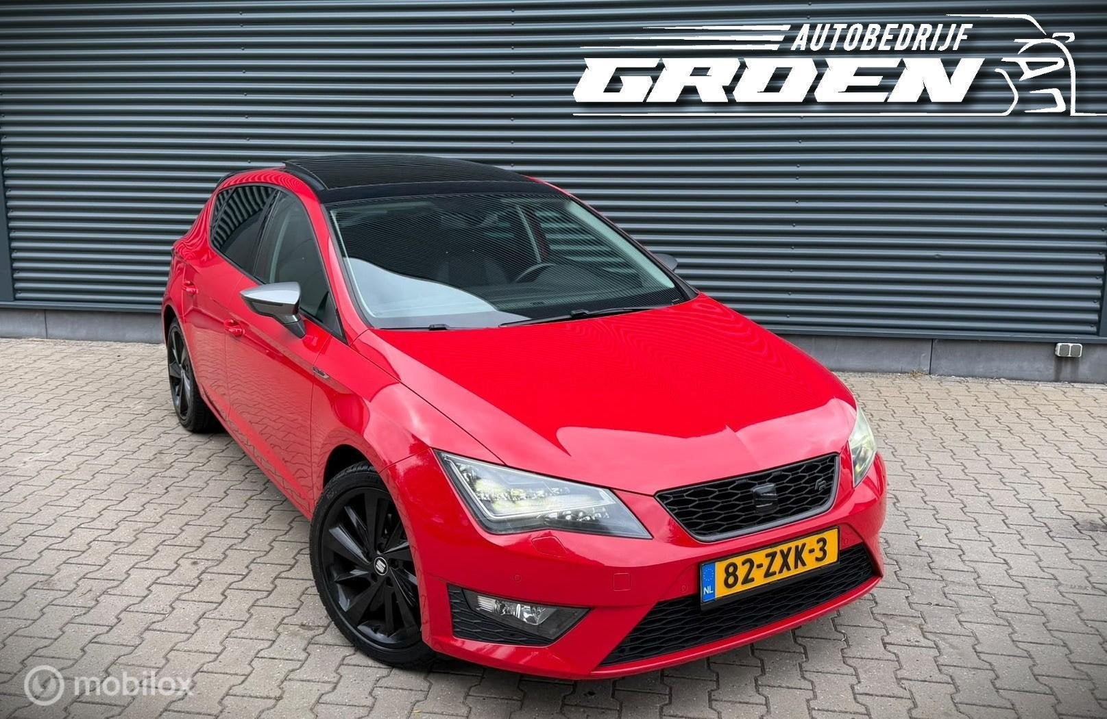 Seat Leon 1.4 TSI FR LED|PANO|PDC|HALFLEER|NAVI, Gebruikt, 4 cilinders, Leon, 610 kg