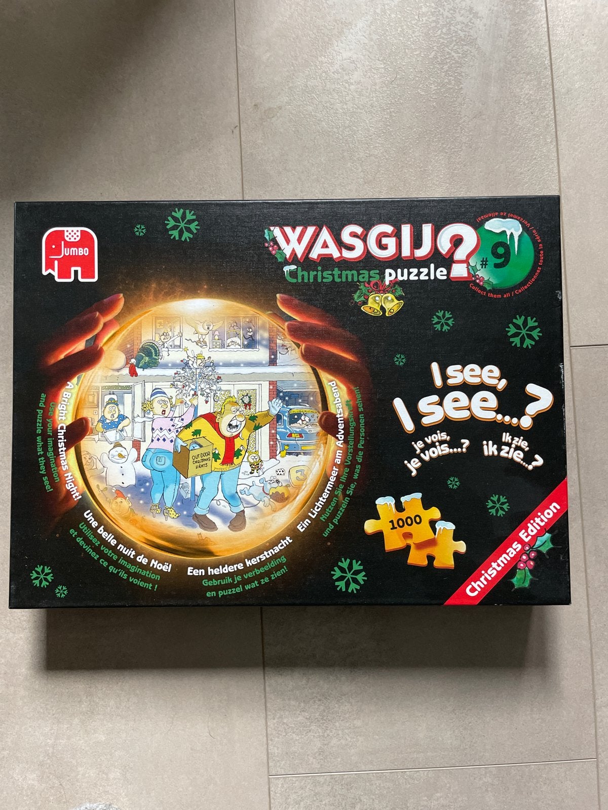 Wasgij Christmas Puzzle #9 - I See, I See...?, Ophalen of Verzenden, 500 t/m 1500 stukjes, Zo goed als nieuw, Legpuzzel