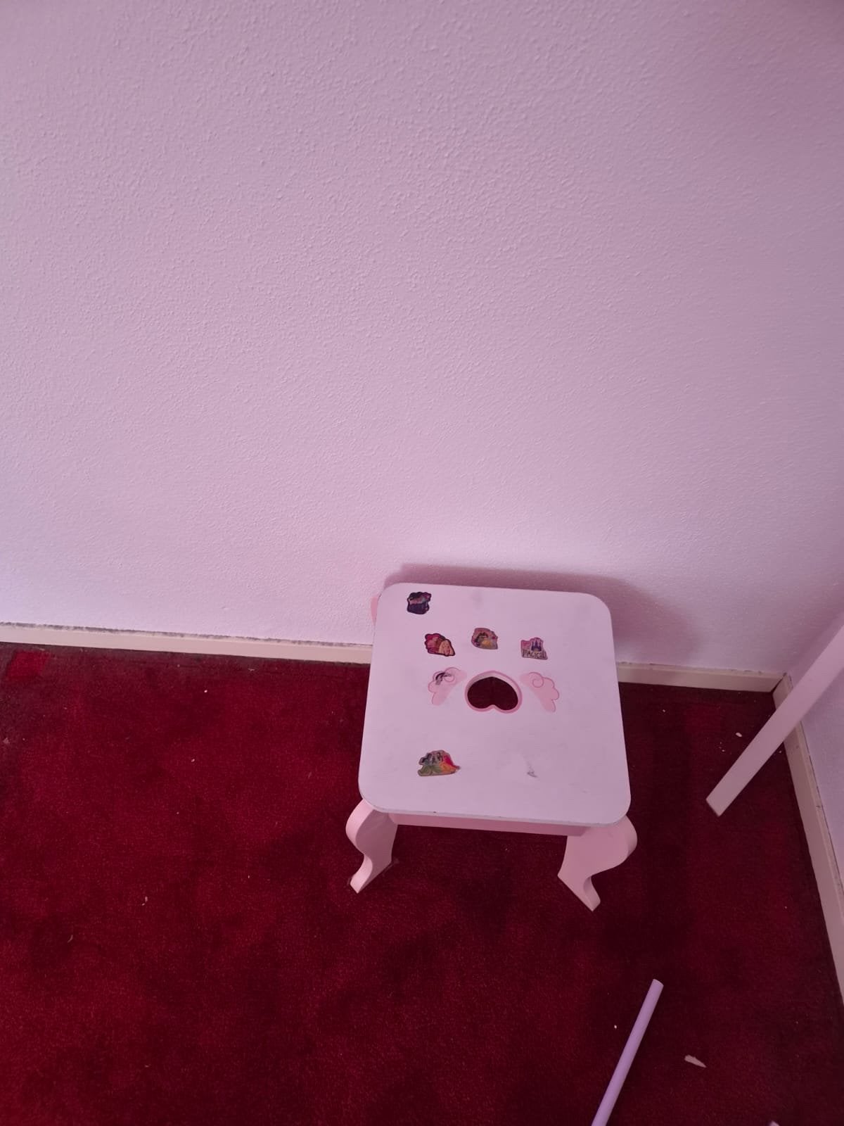 Prinsessenbed en kaptafel voor meisjeskamer, Ophalen, Gebruikt, 160 tot 180 cm, 70 tot 85 cm