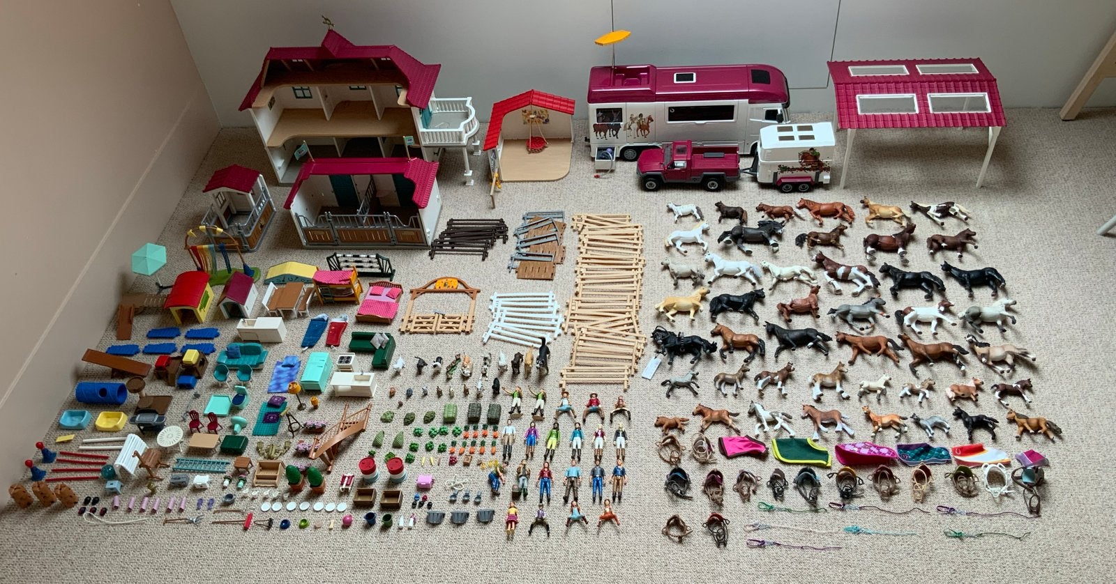 Grote Schleich set met veel accessoires, Ophalen, Zo goed als nieuw, Jongen of Meisje