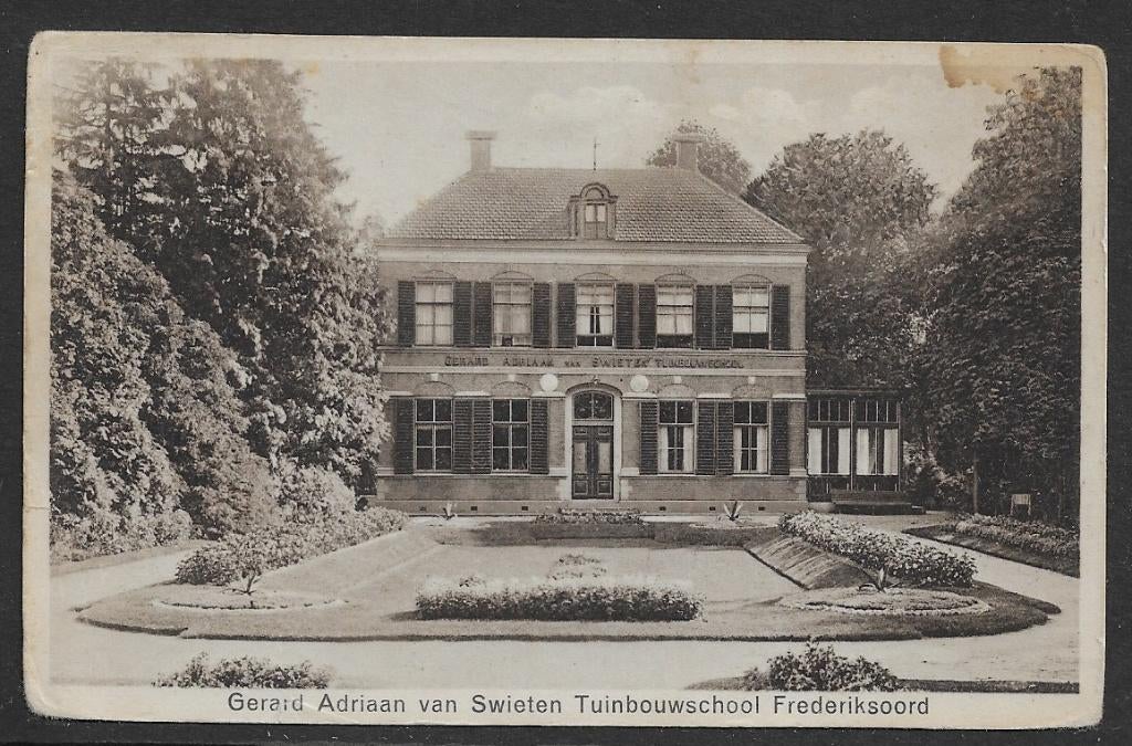 120 Gerard Adriaan van Swieten Tuinbouwschool Frederiksoord, Ophalen of Verzenden, Voor 1920, Gelopen, Drenthe