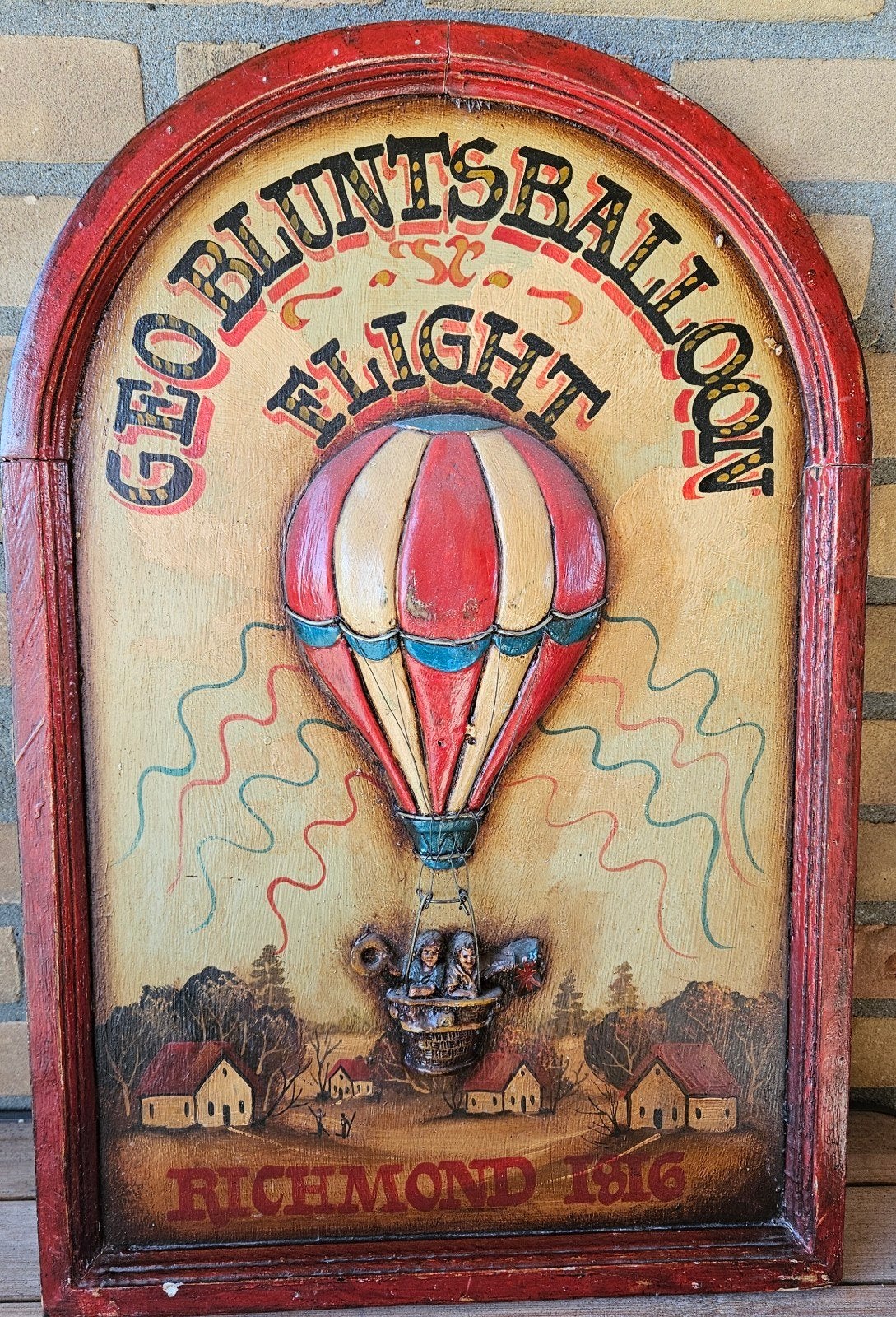 Luchtballon gezicht, Ophalen of Verzenden