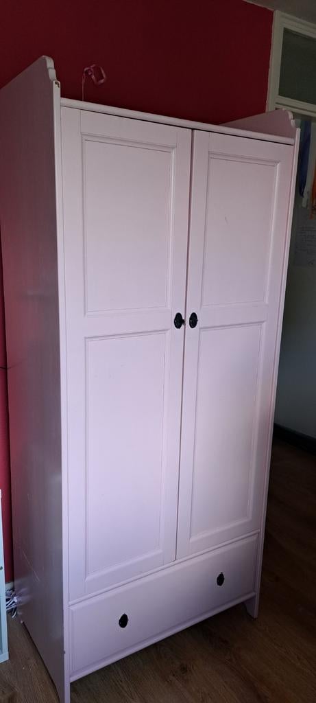 Roze kledingkast, Huis en Inrichting, Kasten | Kledingkasten, Ophalen, Gebruikt, 50 tot 100 cm, 150 tot 200 cm