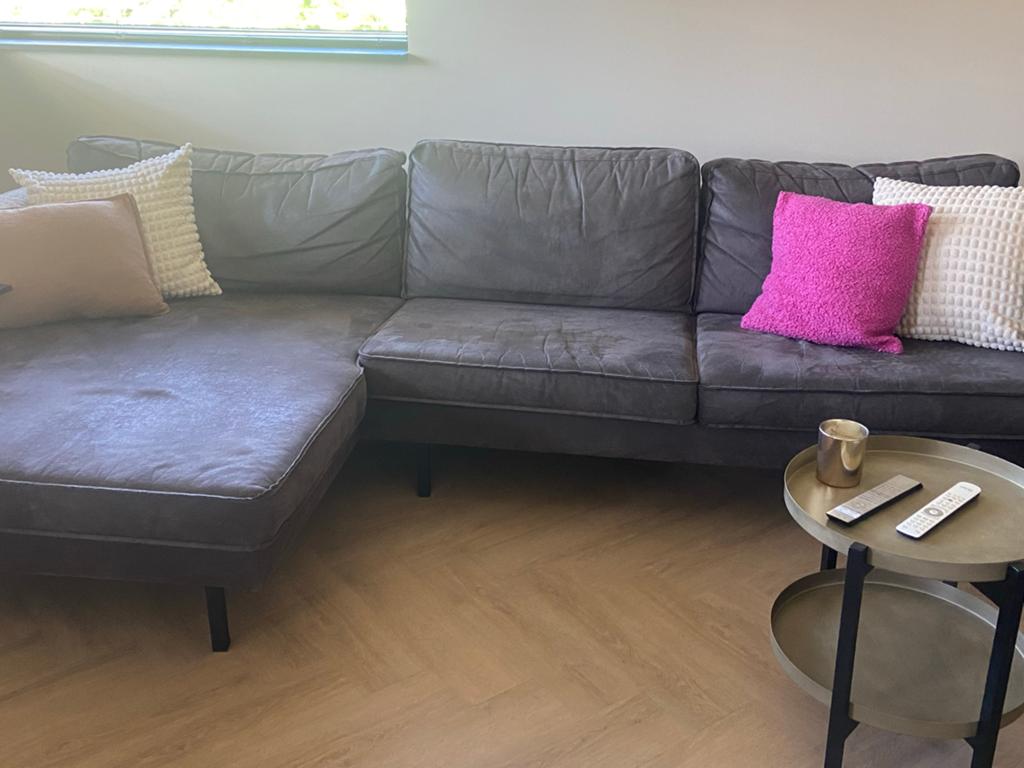 Be pure home rodeo Hoekbank met chaise longue Modern Design, Huis en Inrichting, Ophalen, Zo goed als nieuw, Metaal