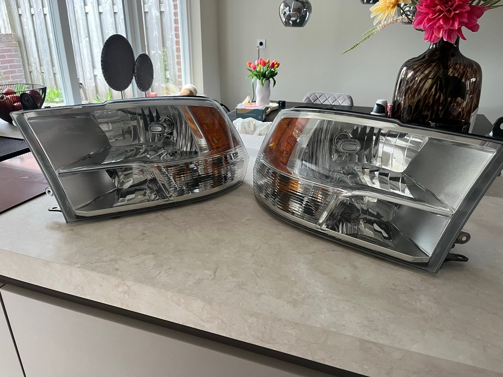 Set koplampen voor Dodge Ram 2009-2018, Ophalen of Verzenden, Gebruikt, Dodge