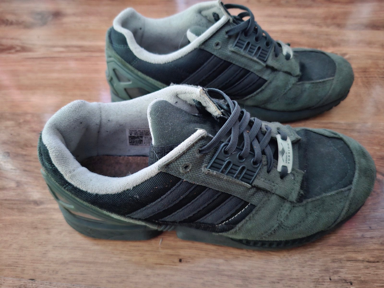 Groene Adidas heren sneakers - Maat 41 1/3, Ophalen of Verzenden, Gedragen, Overige kleuren