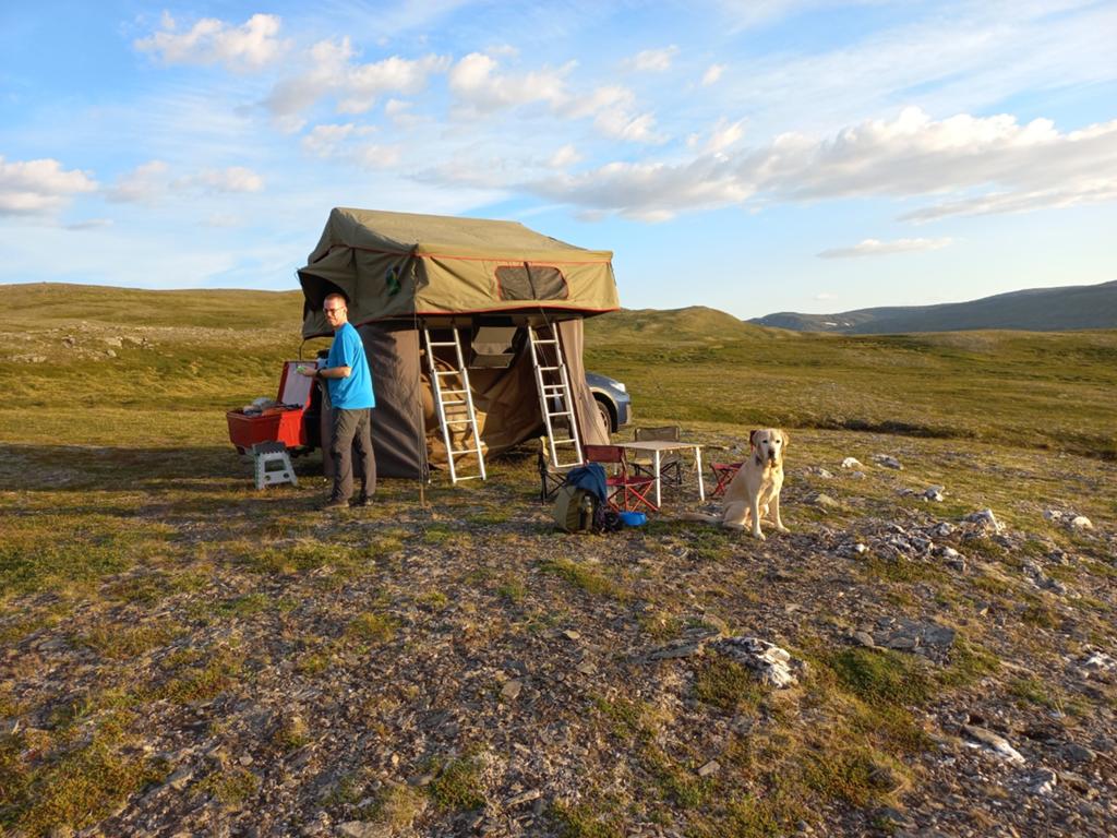Howling Moon 4 persoons Daktent 2.4m met ondertent, Ophalen, Zo goed als nieuw, Tot en met 4