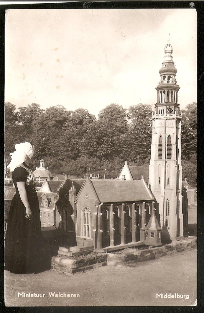 Middelburg, Miniatuur Walcheren, Ophalen of Verzenden, 1940 tot 1960, Gelopen, Zeeland