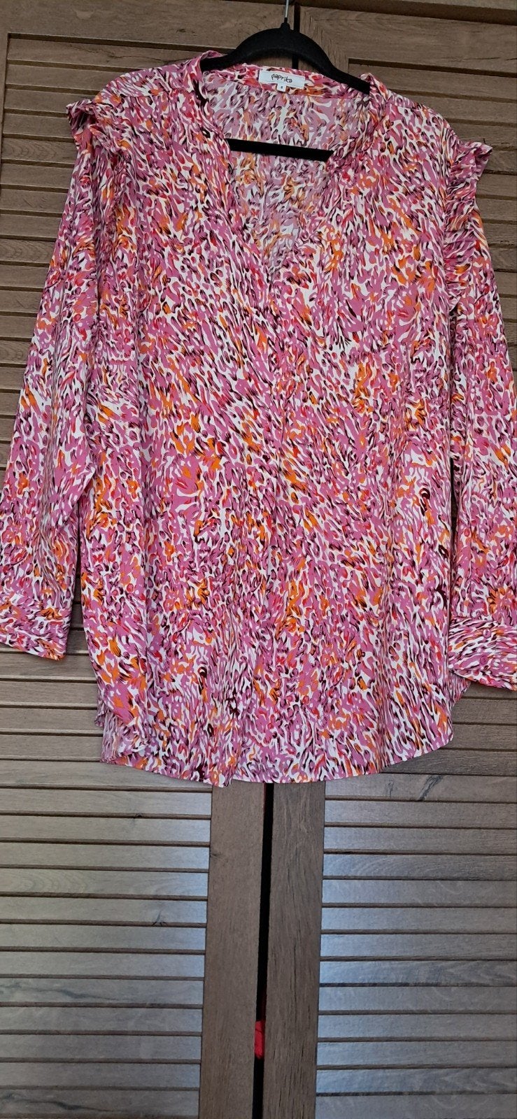 Mooie blouse van Paprika maat 6 =52, Verzenden, Blouse of Tuniek, Zo goed als nieuw, Roze