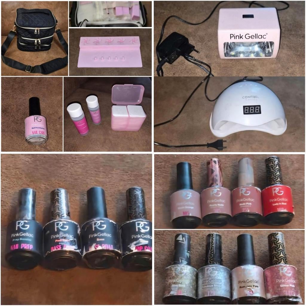 Veel Pink Gellac Gelpolich artikelen, WEING gebruikt!, Overige kleuren, Ophalen of Verzenden, Zo goed als nieuw, Handen en Nagels